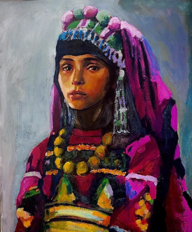 Girl from Yemen — Ana Masías, 2023, óleo sobre lienzo
